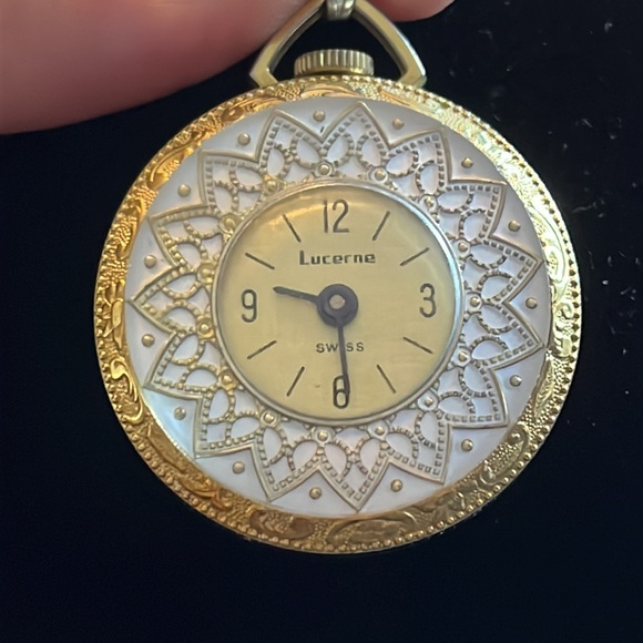 Lucerne Vintage Pocket Watch!!! Working - Picture 2 of 7